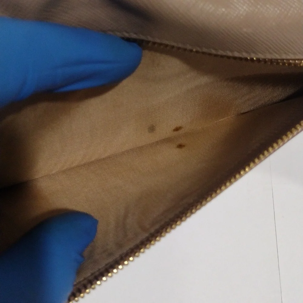 PRADA Wallet 7.5"x3.25" Tan Saffiano Leather Long Flap Snap Closure - Authentic - Picture 10 of 14